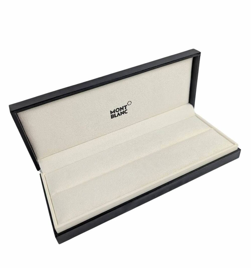 Mont Blanc Black hardside hinged clamshell pen case gift box only